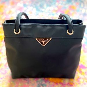 Prada Black Handbag in Nylon (Authentic)